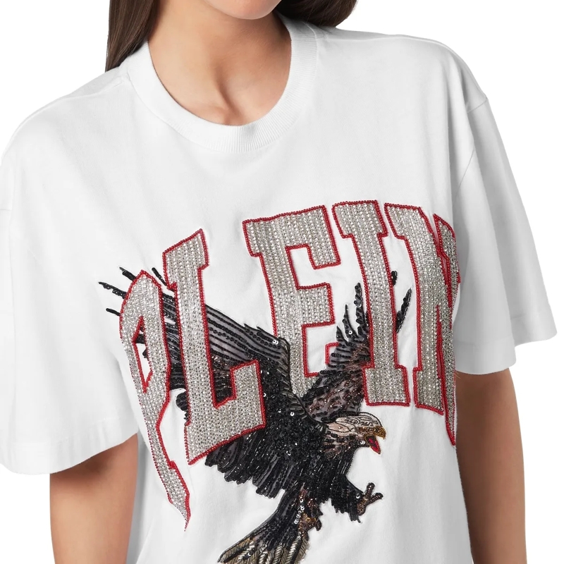 Philipp Plein T-Shirt T-Shirt Man Fit Eagle weiss(Image 5)