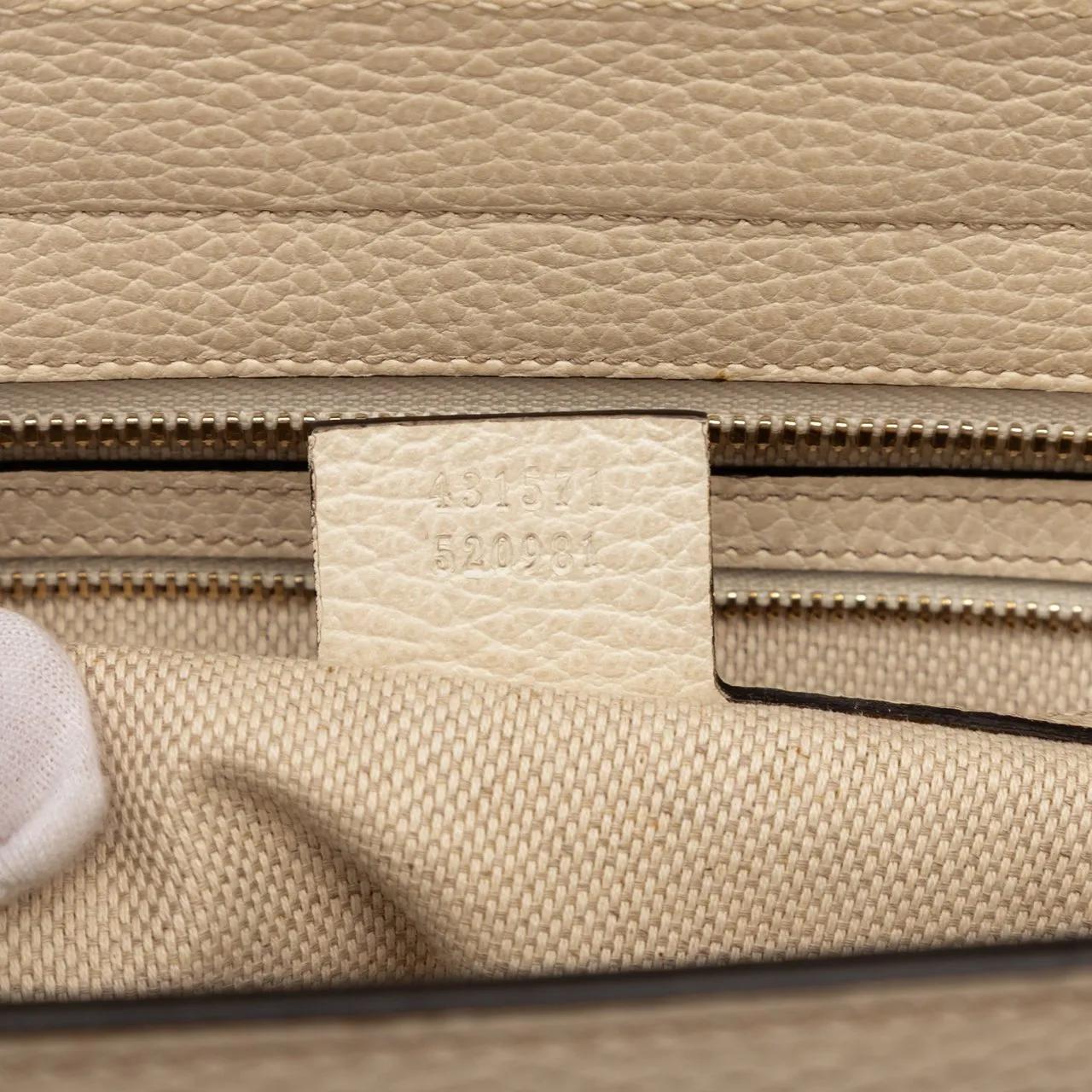 Thumbnail - Gucci Hobo Bags - Medium Leather Soho Satchel - Gr. unisize - in Weiß - für Damen