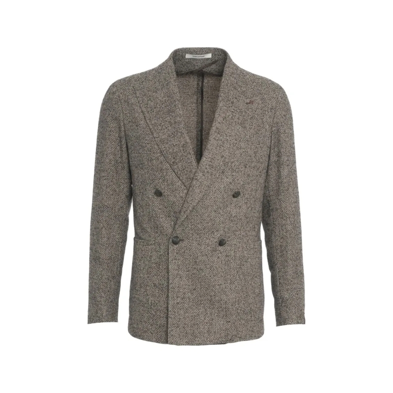 Tagliatore Blazer Double-Breasted Blazer Grey