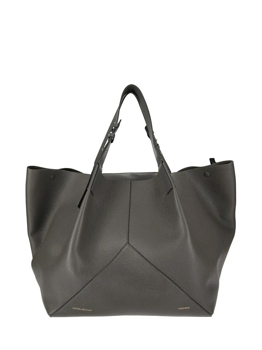 Victoria Beckham Tote - Leather Handbag - Gr. unisize - in Grau - für Damen