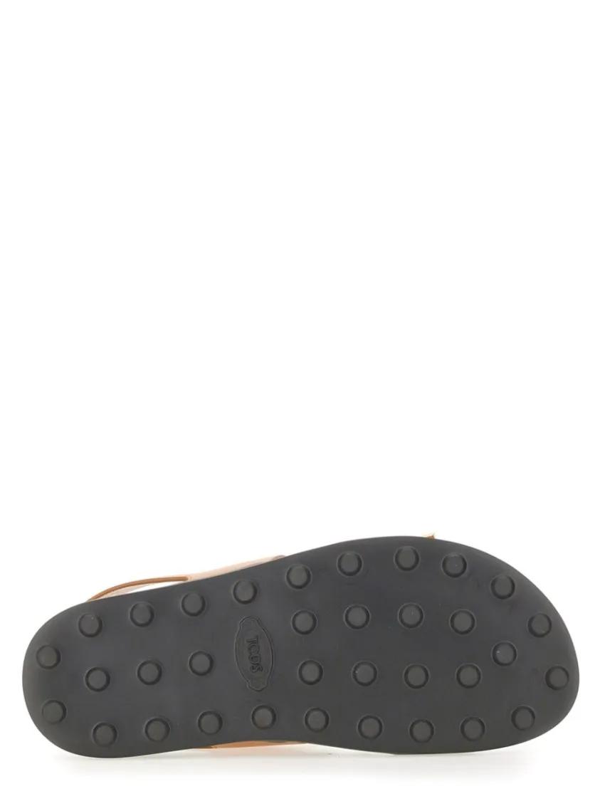 Thumbnail - Brown Calfskin Sandals - Gr. 39 (EU) - in Braun