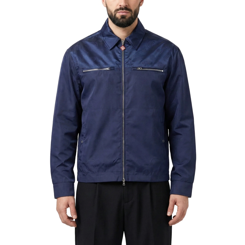 Casablanca Übergangsjacke Jacke mit Monogramm blau(Image 2)
