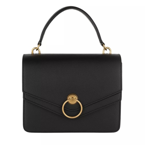Mulberry Harlow Satchel Bag Leather Black Cartable