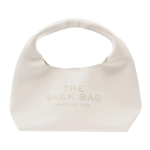 Marc Jacobs Schultertasche The Sack White Shoulder Bag With Embossed Logo In  White