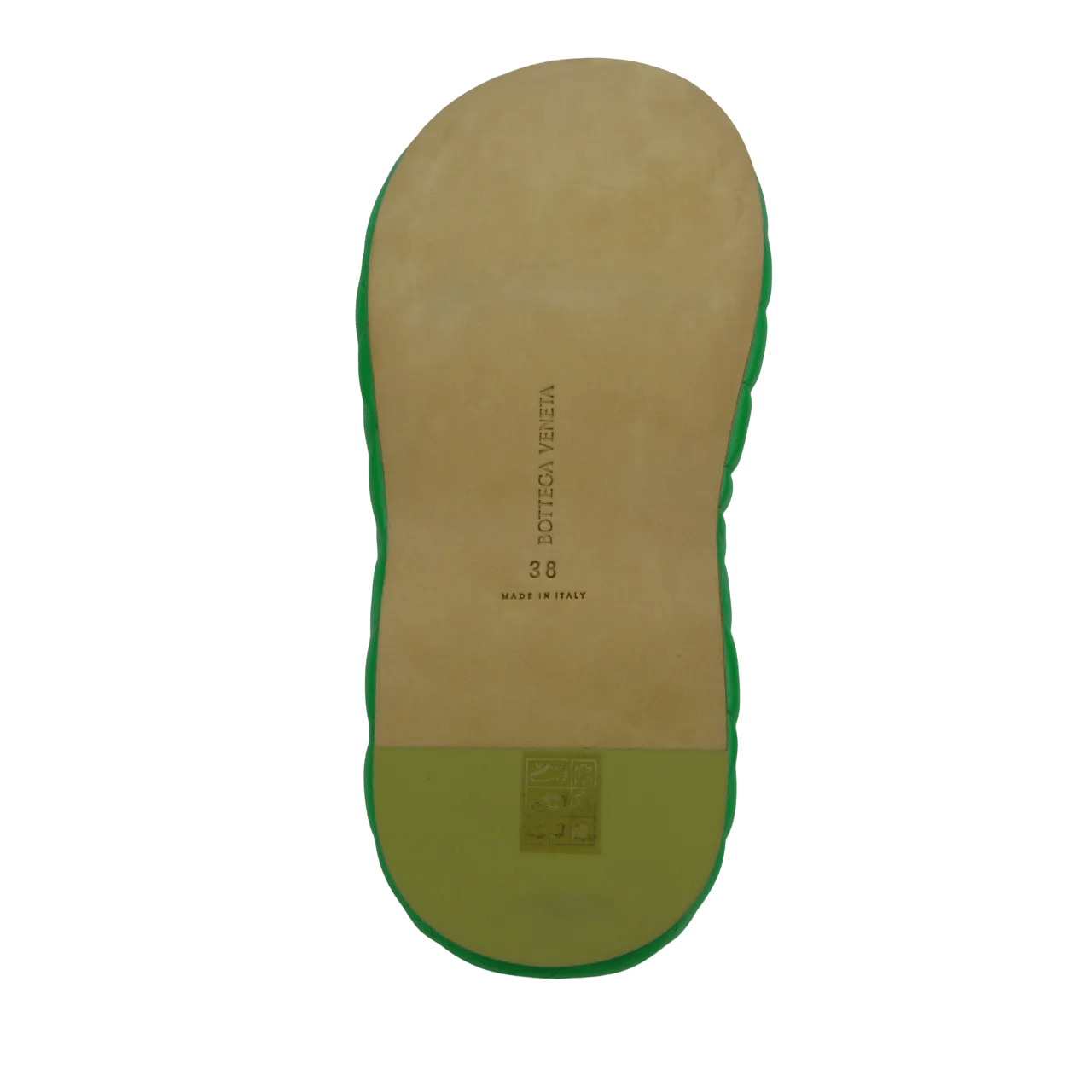 Thumbnail - Bottega Veneta Slipper & Pantoletten - Sandalo imbottito in pelle verde - Gr. 40 (EU) - in Grün - für Damen