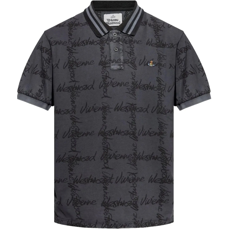 Vivienne Westwood T-shirt Classic Polo Grey grau