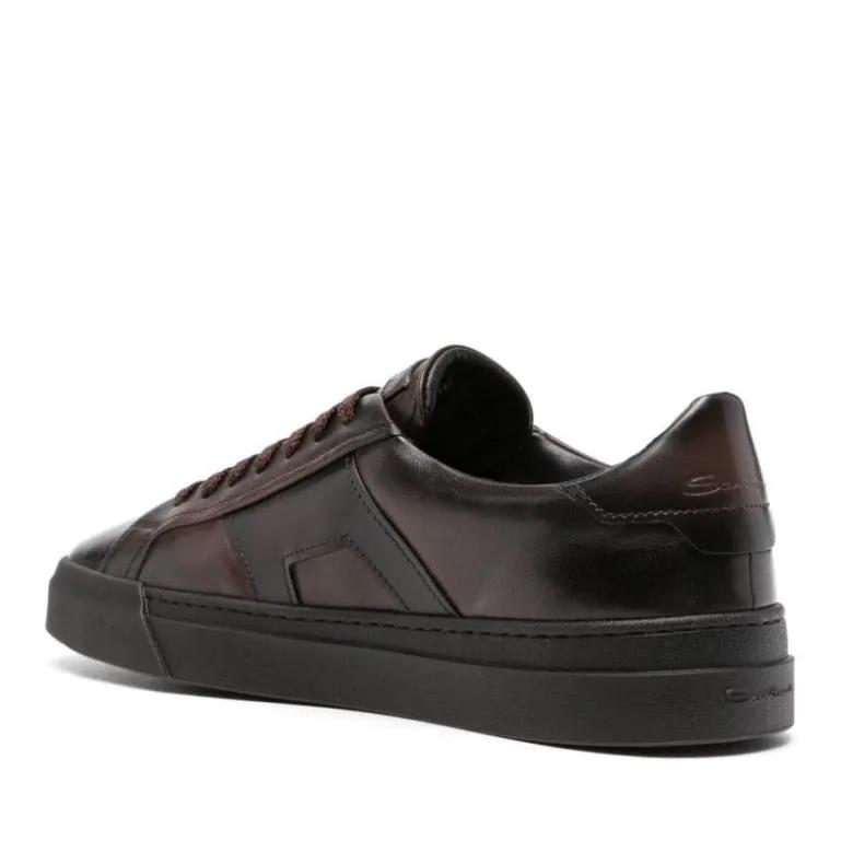 Thumbnail - Santoni Low-Top Sneaker - Heren Santoni Sneaker - Gr. 8 - in Braun - für Damen