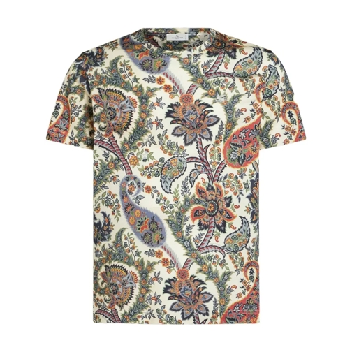 Etro Multicolor Floral-Paisley T-Shirt Multicolor Magliette