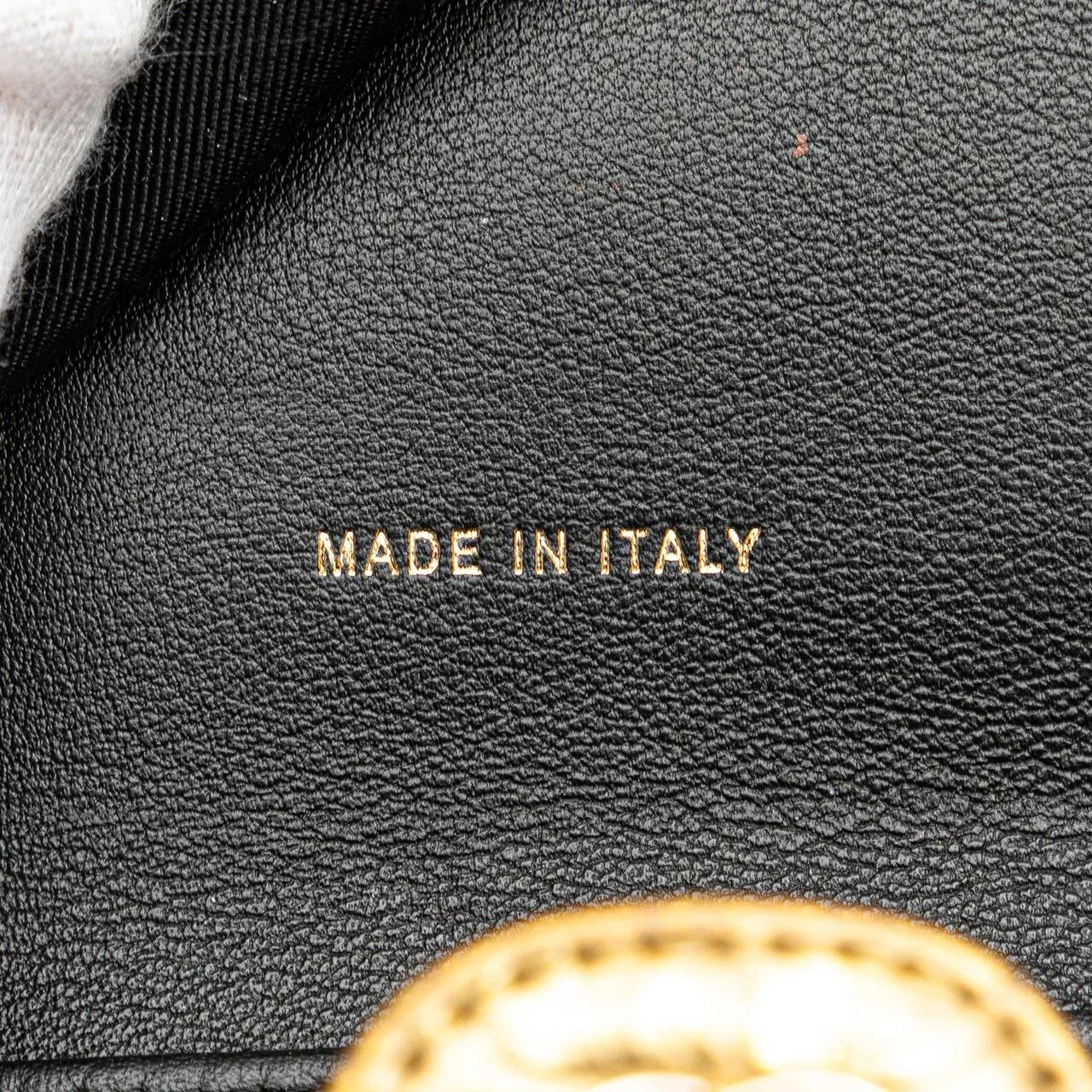 Thumbnail - Chanel Portemonnaie - CC Metallic Calfskin Crocodile Embossed Compact Fl - Gr. unisize - in Gold - für Damen