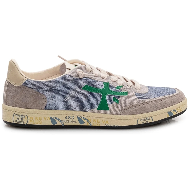 Premiata Sneaker basse Sneakers Bsktclay in Denim e Suede blau