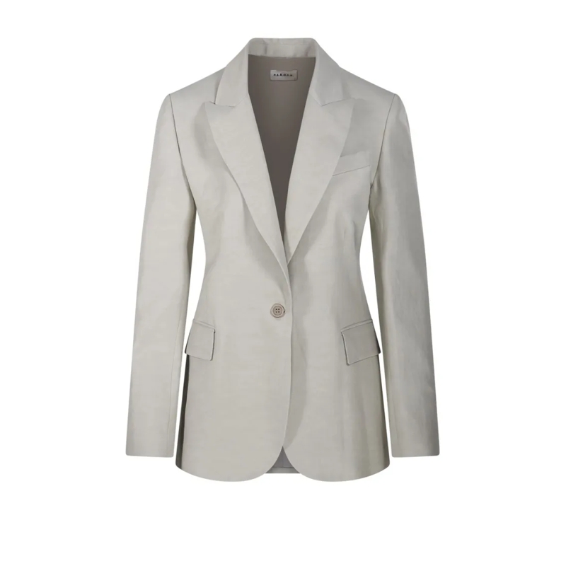 P.A.R.O.S.H. Blazer Tailored Blazer With Classic Lapel Grey