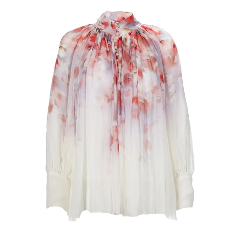 Zimmermann Blusen Crush Smock Bluse scarlet Floral