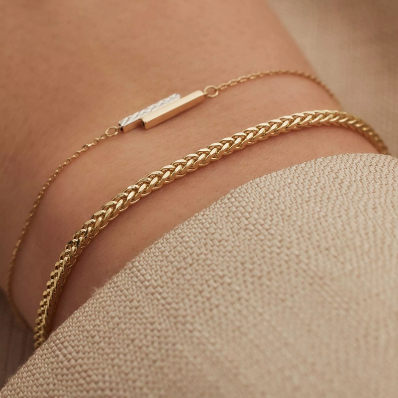 Isabel Bernard Armband Aidee Sharla Gliederarmband  585er Gold(Image 3)