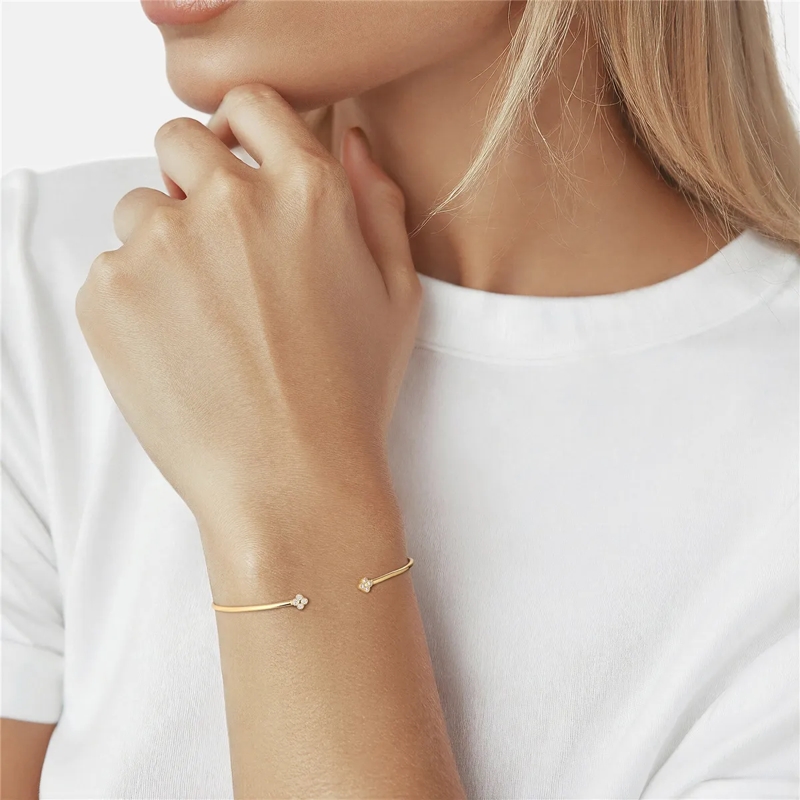 Glanzstücke München Armband Sterling Silber Armreif Zirkonia gold(Image 2)