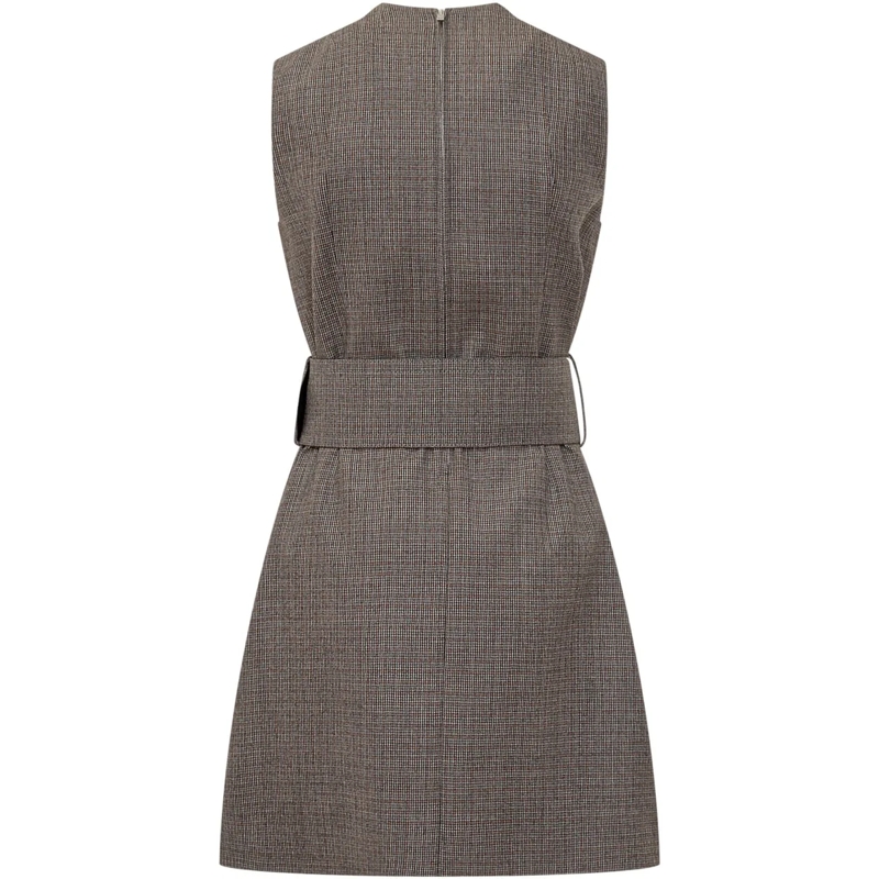 Stella McCartney Mini-robe Abito con Cintura taupe(Image 2)
