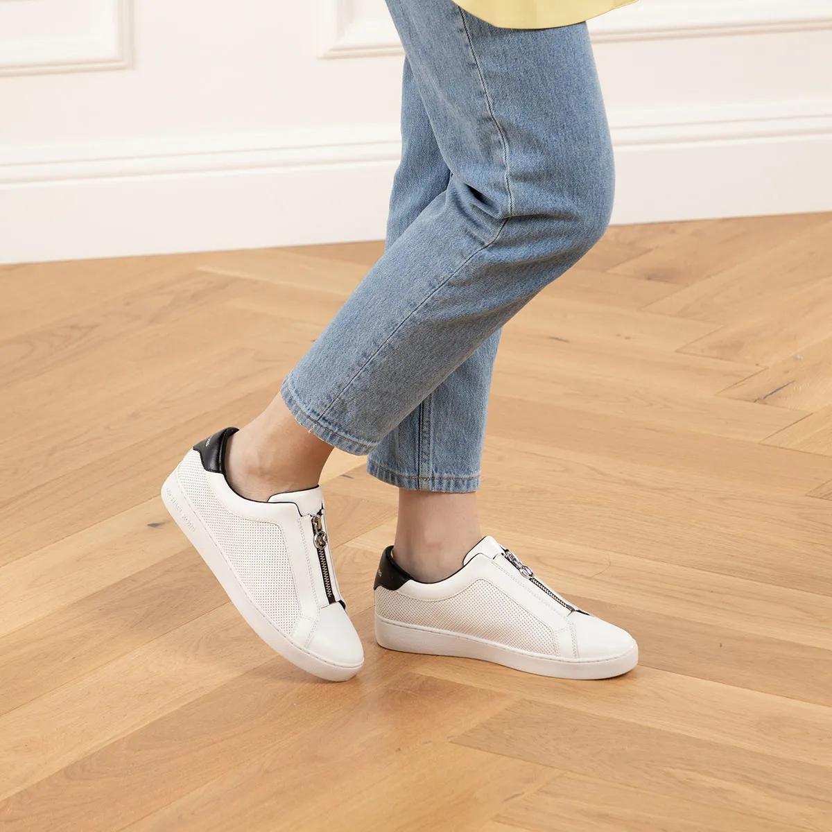 Michael Kors Keaton Zip Slip On Black Low Top Sneaker