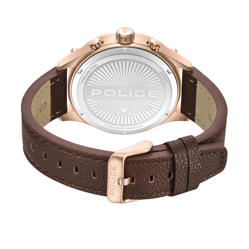 Police Automatikuhr Quarzuhr Wadden dunkel-braun(Image 3)