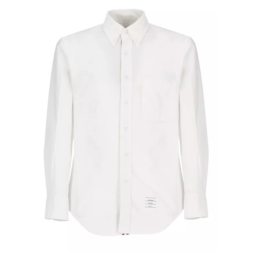 Thom Browne Cotton Popeline Shirt White 