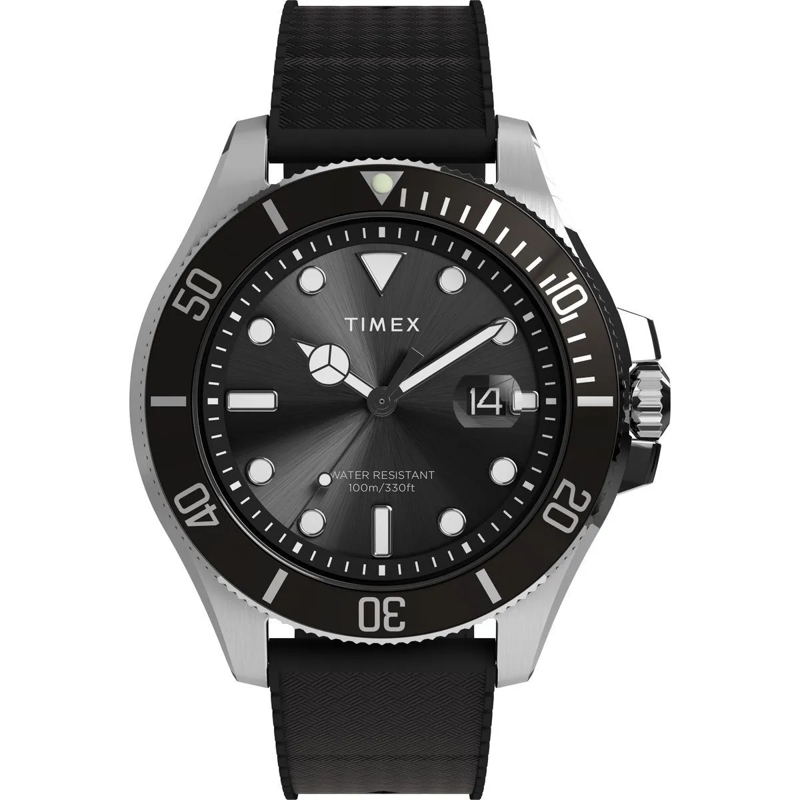 Timex Quarzuhr Quarz-Analoguhr Harborside Coast schwarz