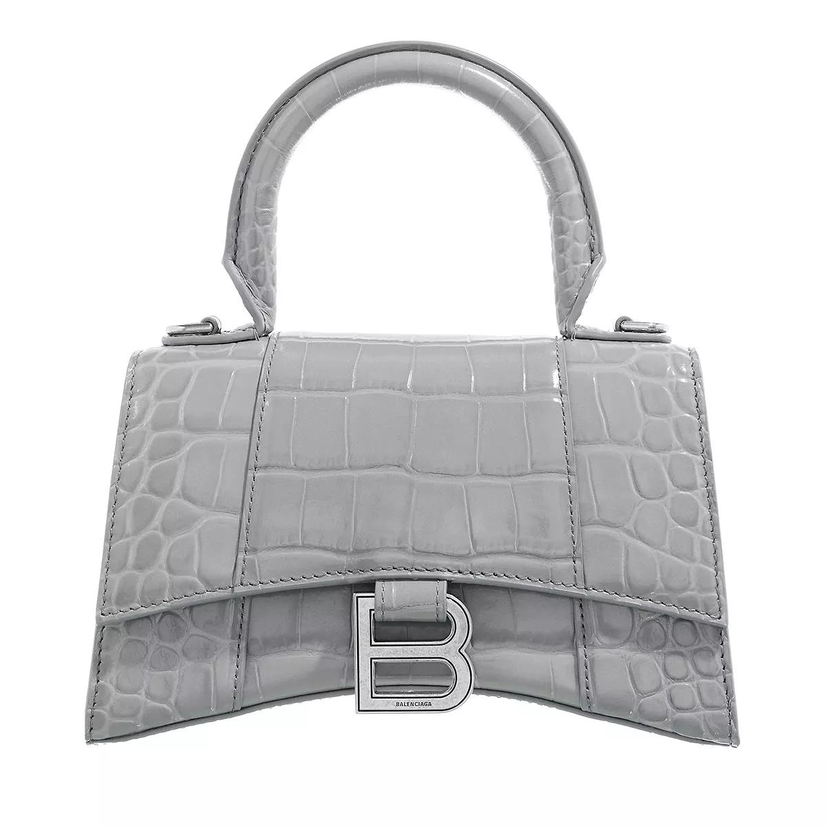 Balenciaga Crossbody Bags - Hourglass Top Handle XS Shoulder Bag - Gr. unisize - in Grau - für Damen