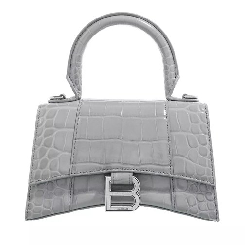 Balenciaga Hourglass Top Handle XS Shoulder Bag Grey Satchel