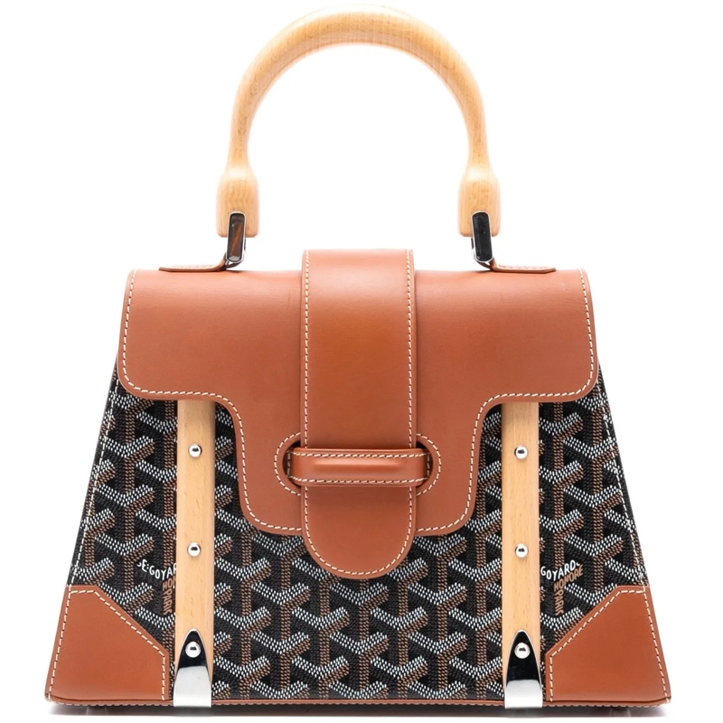 GOYARD Schultertasche Goyardine Saigon Structured PM schwarz