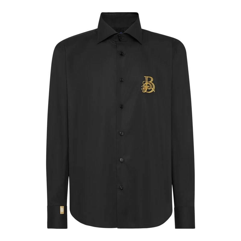 BILLIONAIRE Hemd Hemd Slim Fit schwarz