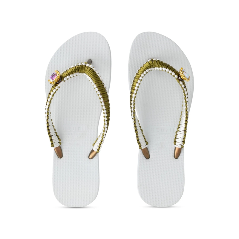 UZURII Flip Flops flip flop Green Macrame Switch weiss(Image 6)