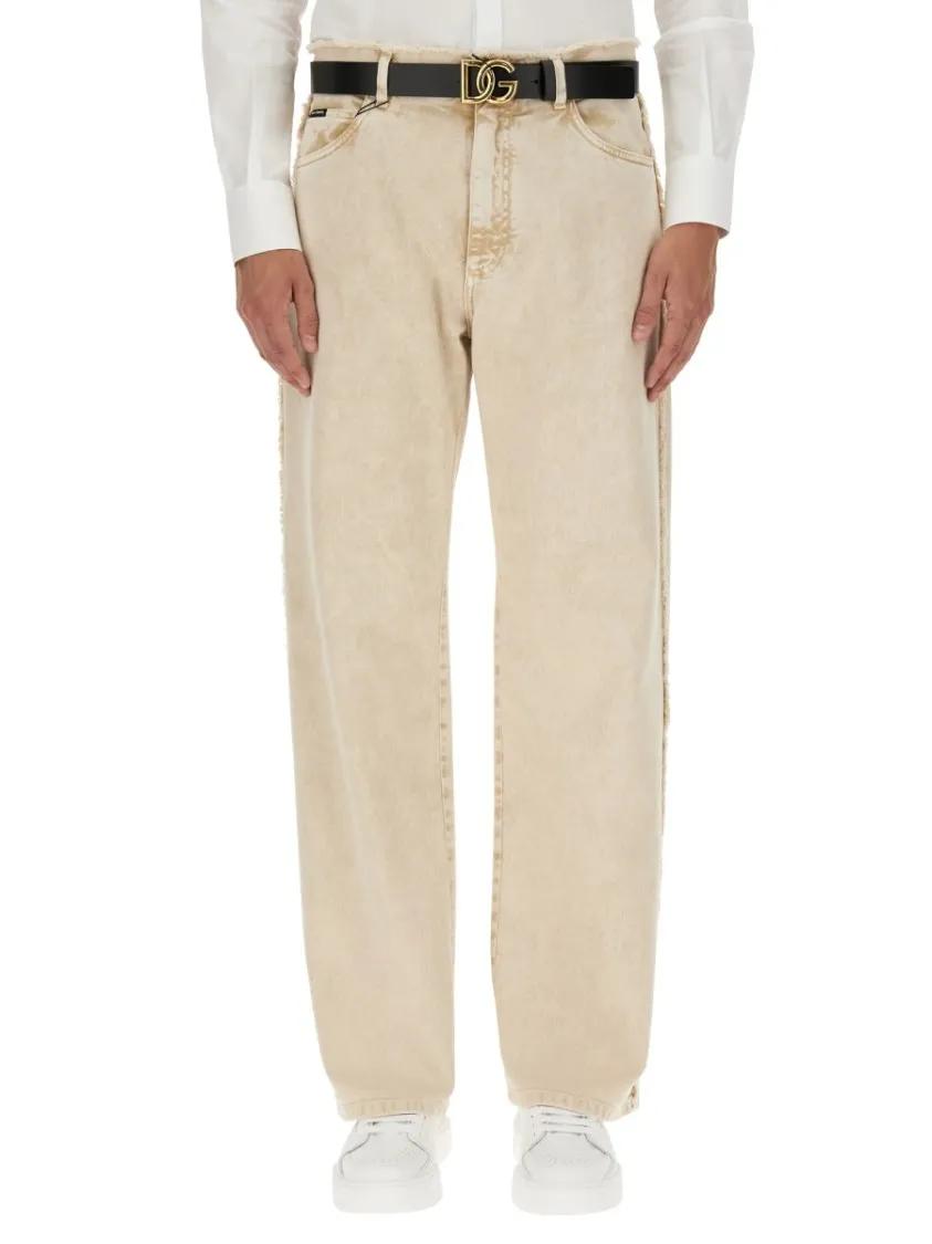 Thumbnail - Dolce&Gabbana - Denim Pants - Größe 50 - beige