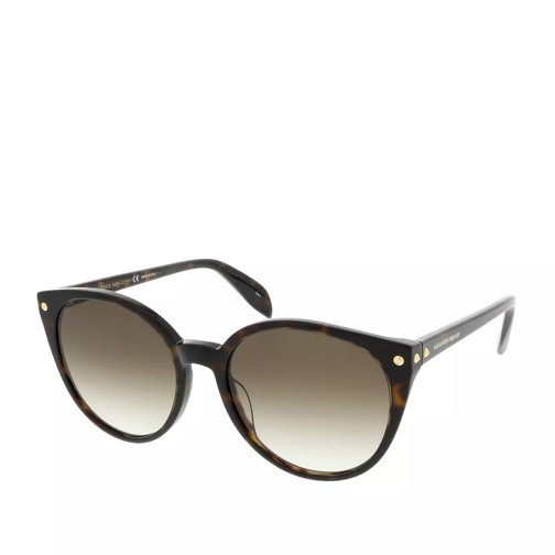 Alexander McQueen AM0130S 55 Havana/Havana Brown Sunglasses