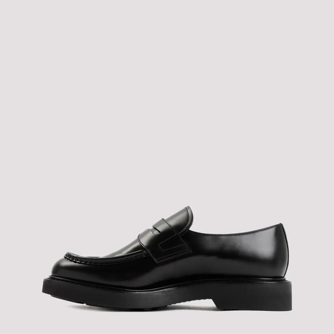 Thumbnail - Church's Loafer - Black Calf Leather Lynton Loafers - Gr. 7_5 - in Schwarz - für Damen