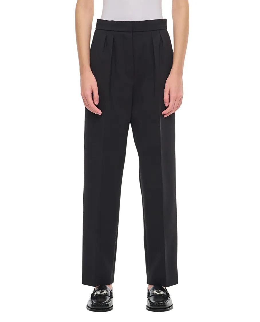 Thumbnail - Max Mara - Verbano Cropped Wool Pant - Größe 44 - schwarz