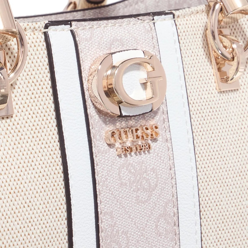 Guess Crossbody Bag Kerima Bamboo Girlfriend Stchl Natural/Dove Logo(Image 5)