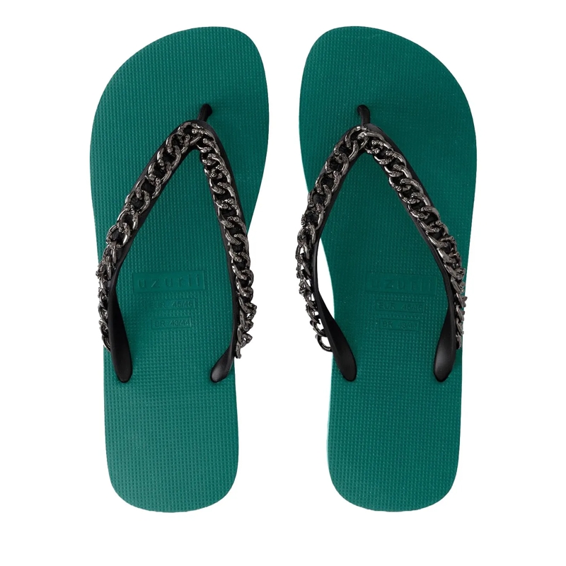 UZURII Flip Flops Zehentrenner Silver Large grün(Image 4)