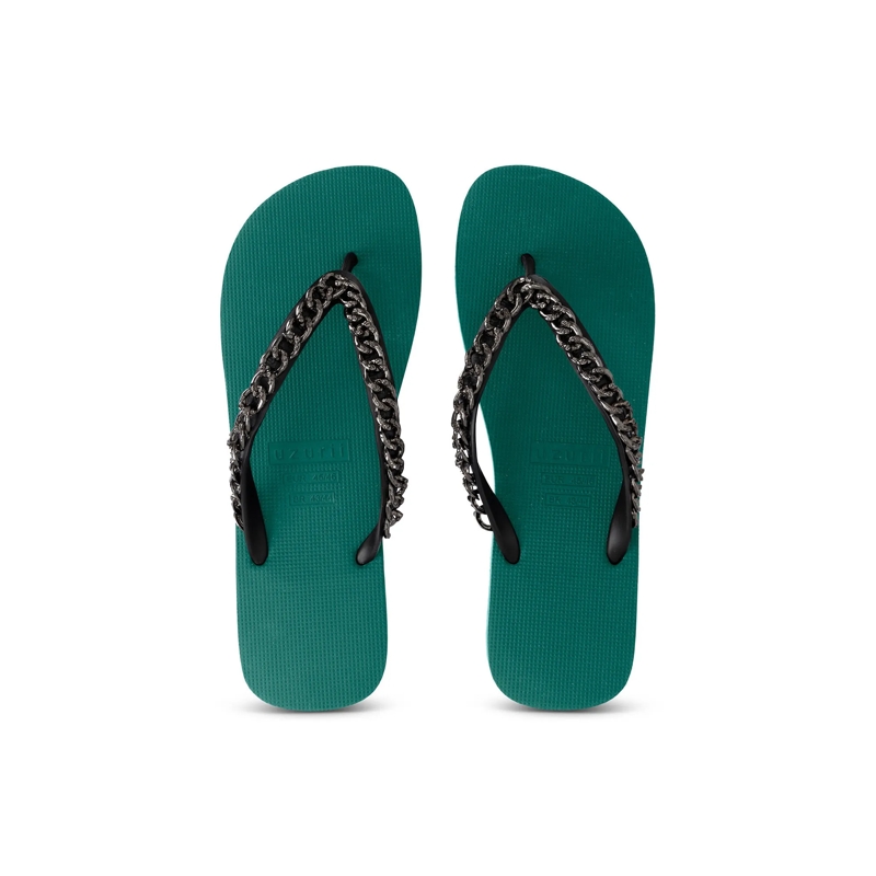 UZURII Flip Flops Zehentrenner Silver Large grün