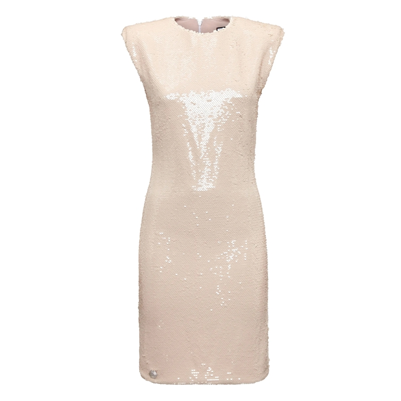 Philipp Plein Midikleid Kleid Mit Schmucksteinen champagner(Image 2)