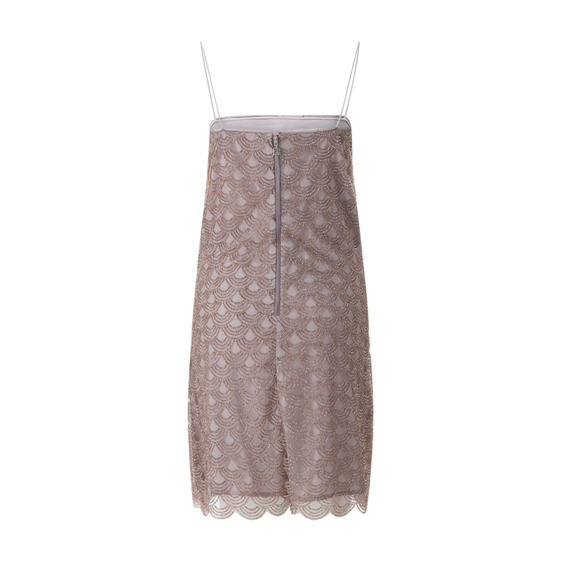 Rotate Minikleid Mini-Kleid mit Pailletten braun(Image 3)