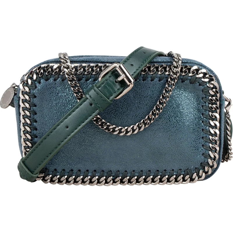 Stella McCartney Tote Stella McCartney Suede Leather Mini Falabella Cros blau