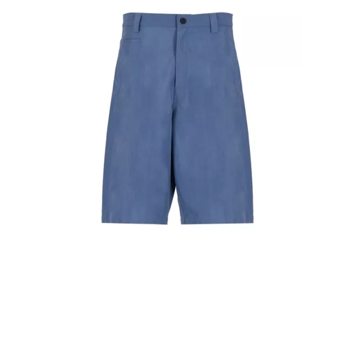 Maison Kitsune Sky Blue Cotton Bermuda Shorts Blue 