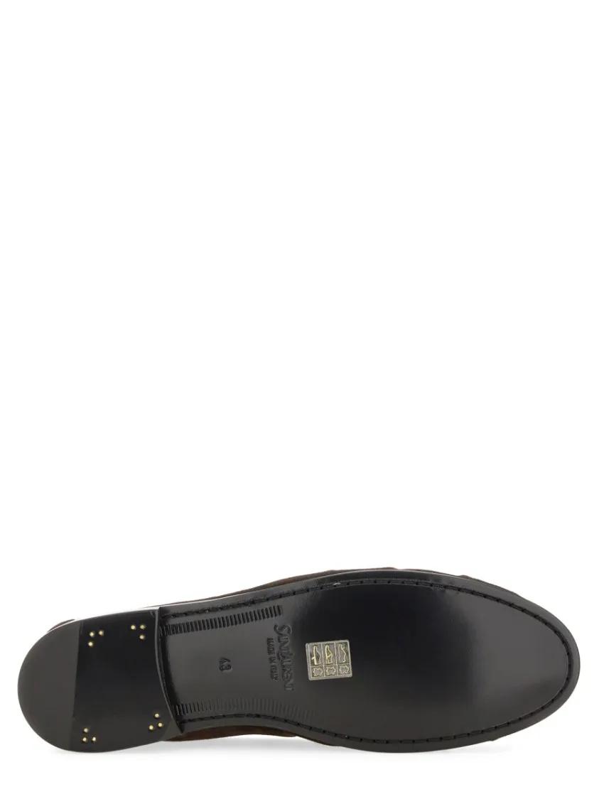 Thumbnail - Saint Laurent Loafer - Suede "Laurent" Loafer - Gr. 43 (EU) - in Schwarz - für Damen