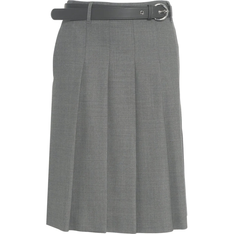 Max Mara Midirock Pleated skirt 'Gimmy' grau