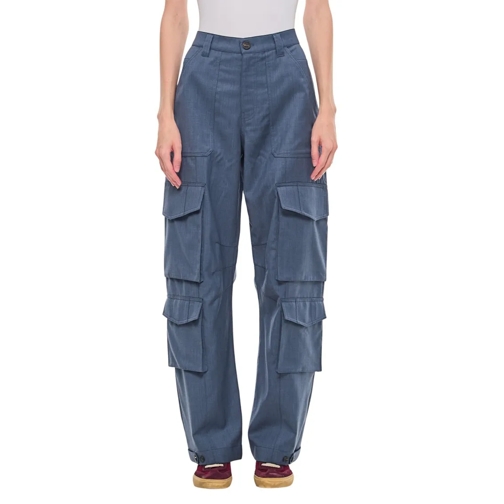 Golden Goose Tailored Cargo Pants Blue 