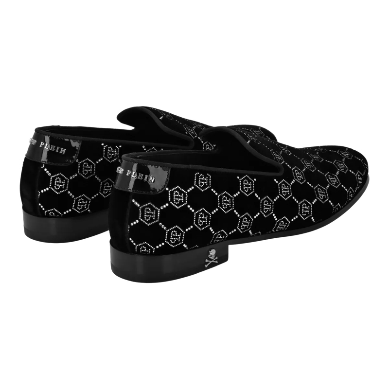 Philipp Plein Slip-On-Sneaker Faulenzer Monogram Mit Schmucksteinen schwarz(Image 2)