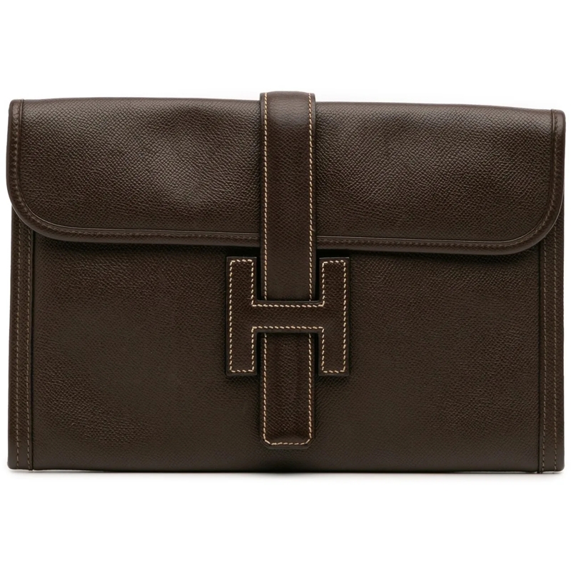 Hermès Pochette Epsom Jige PM braun