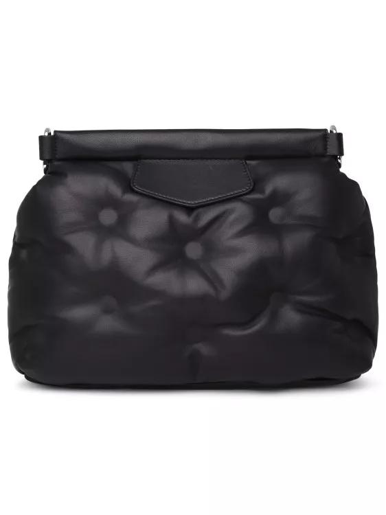 Maison Margiela Shoppers Black Leather Glam Slam Bag in zwart