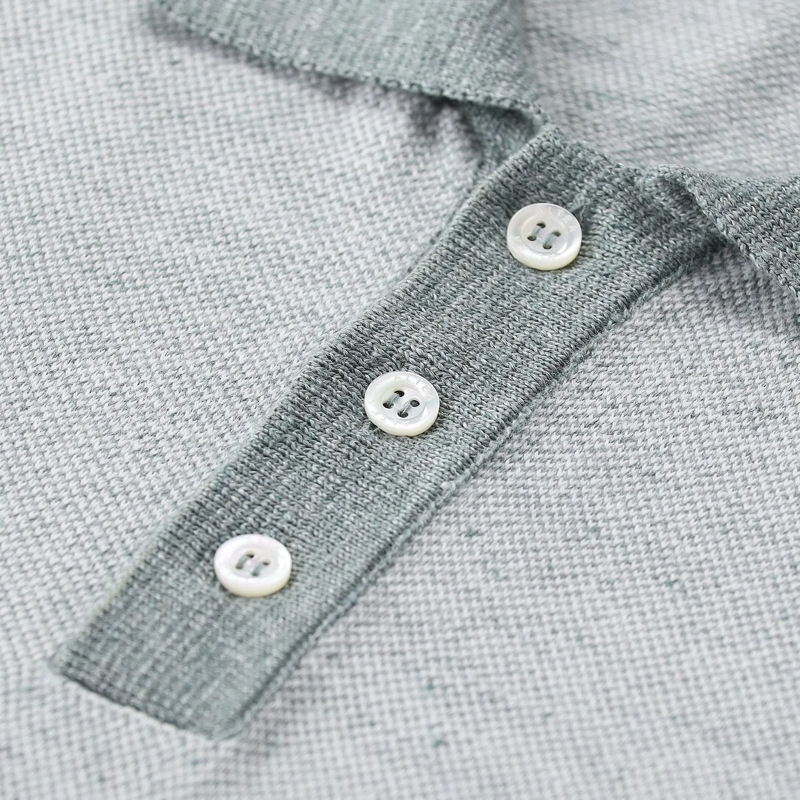 Altea Poloshirt Poloshirt aus Baumwolle & Leinen beige(Image 6)