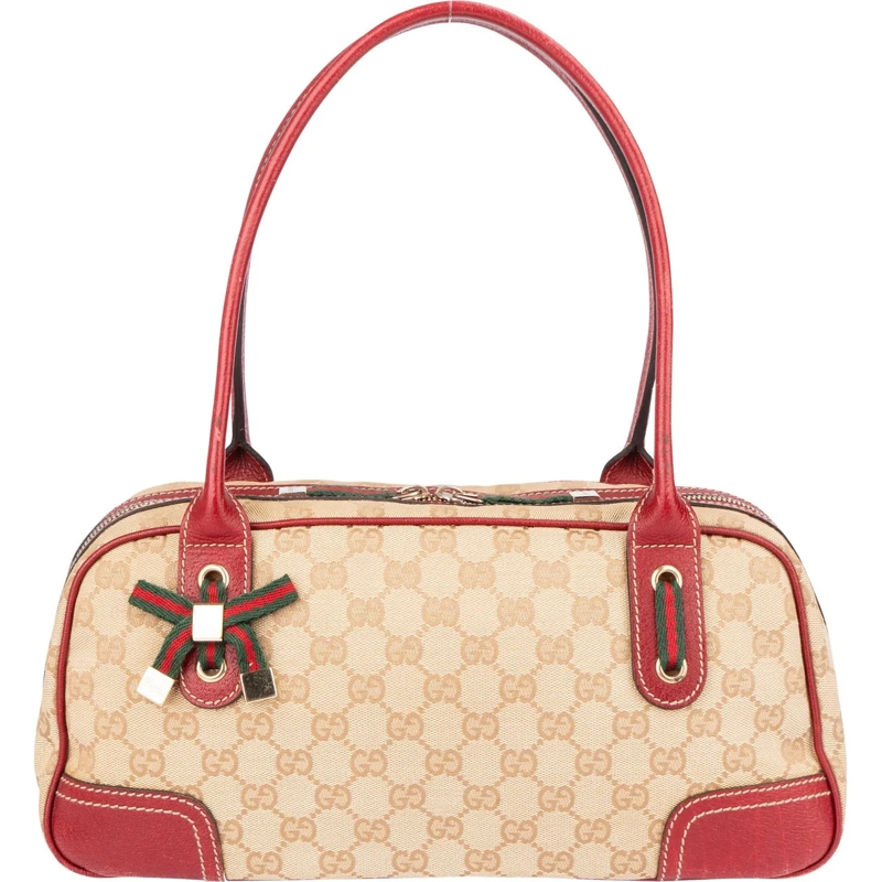 Gucci Schultertasche Gucci GG Monogram Princy Handbag beige