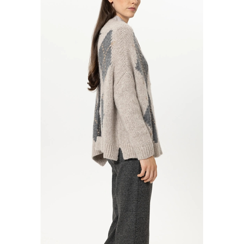 Luisa Cerano Vest Strickjacke aus Alpaka-Woll-Mix grau(Image 3)