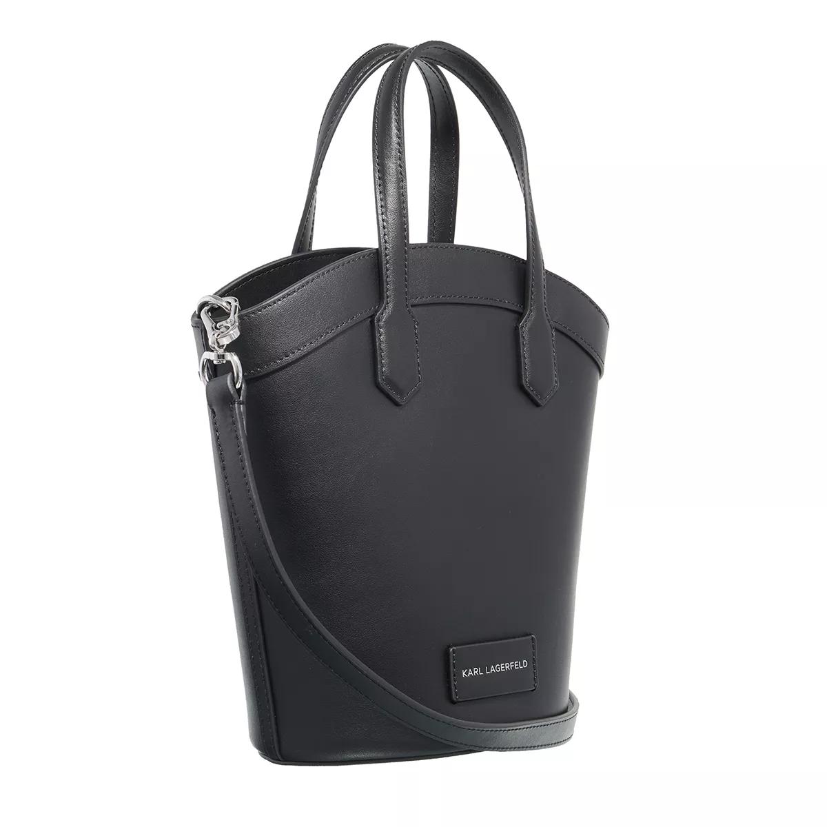 Karl Lagerfeld Shoppers & Totes K Signature Tulip Sm Tote in zwart