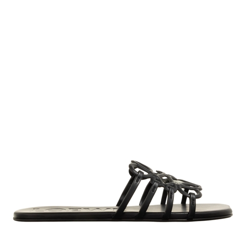 Loewe Slide Petal Anagram Slide Black